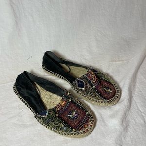 Size 5 Beaded Schutz Slip Ons